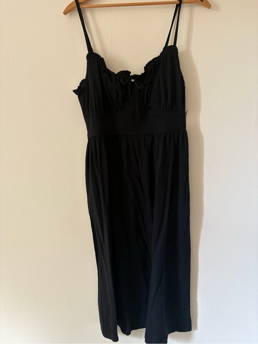 Smocked dress with pockets. Black Spaghetti Straps Dress Old Navy NWT